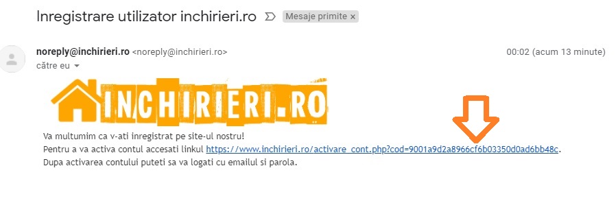 confirmare mail